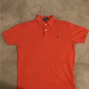Polo by Ralph Lauren Men's Orange Polo Shirt